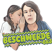 Mädchen flüstert Frau etwas ins Ohr davor das Wort Beschwerde
